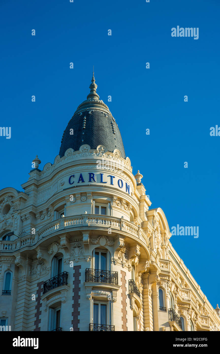 Carlton Hotel, Cannes, Alpes-Maritimes, Provence-Alpes-Cote D'Azur, French Riviera, France Stock Photo