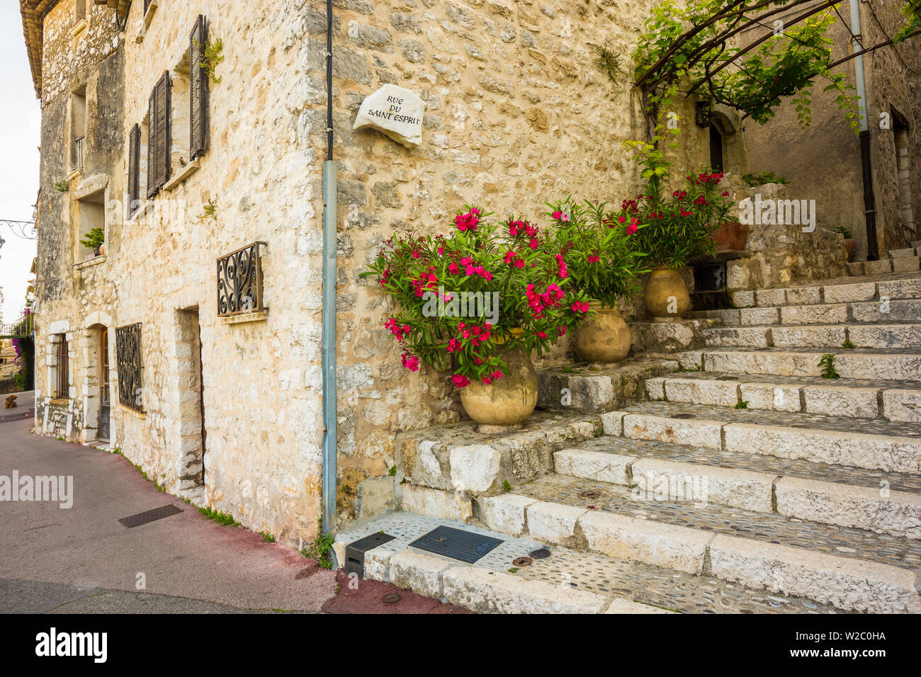 St. Paul de Vence, Alpes-Maritimes, Provence-Alpes-Cote D'Azur, French Riviera, France Stock Photo
