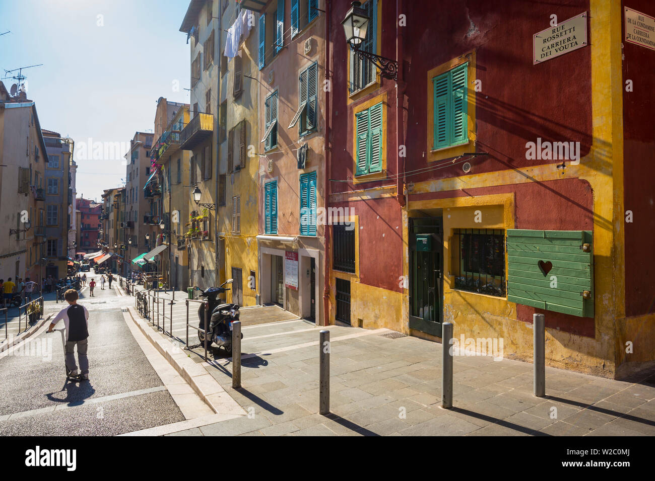 Old Town (Vieille Ville), Nice, Alpes-Maritimes, Provence-Alpes-Cote D'Azur, French Riviera, France Stock Photo