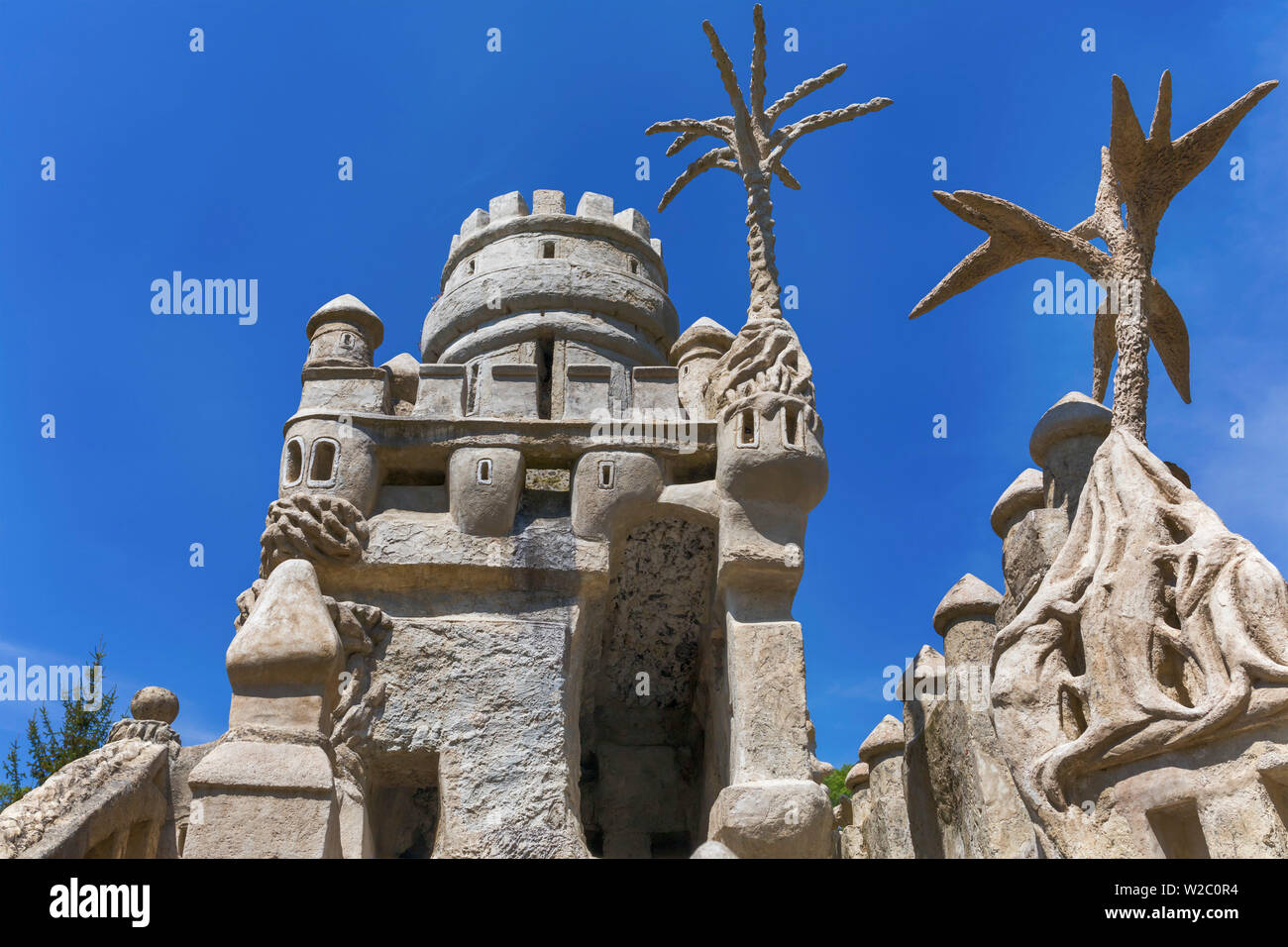 Le Palais ideal, Ideal Palace by Ferdinand Cheval, Hauterives, Drome department, France Stock Photo