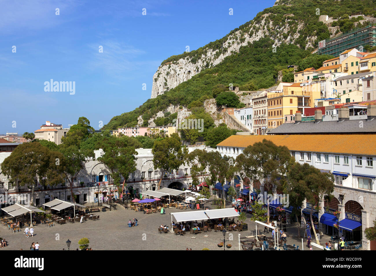 Grand Casemates Square, Gibraltar, Cadiz Province Stock Photo