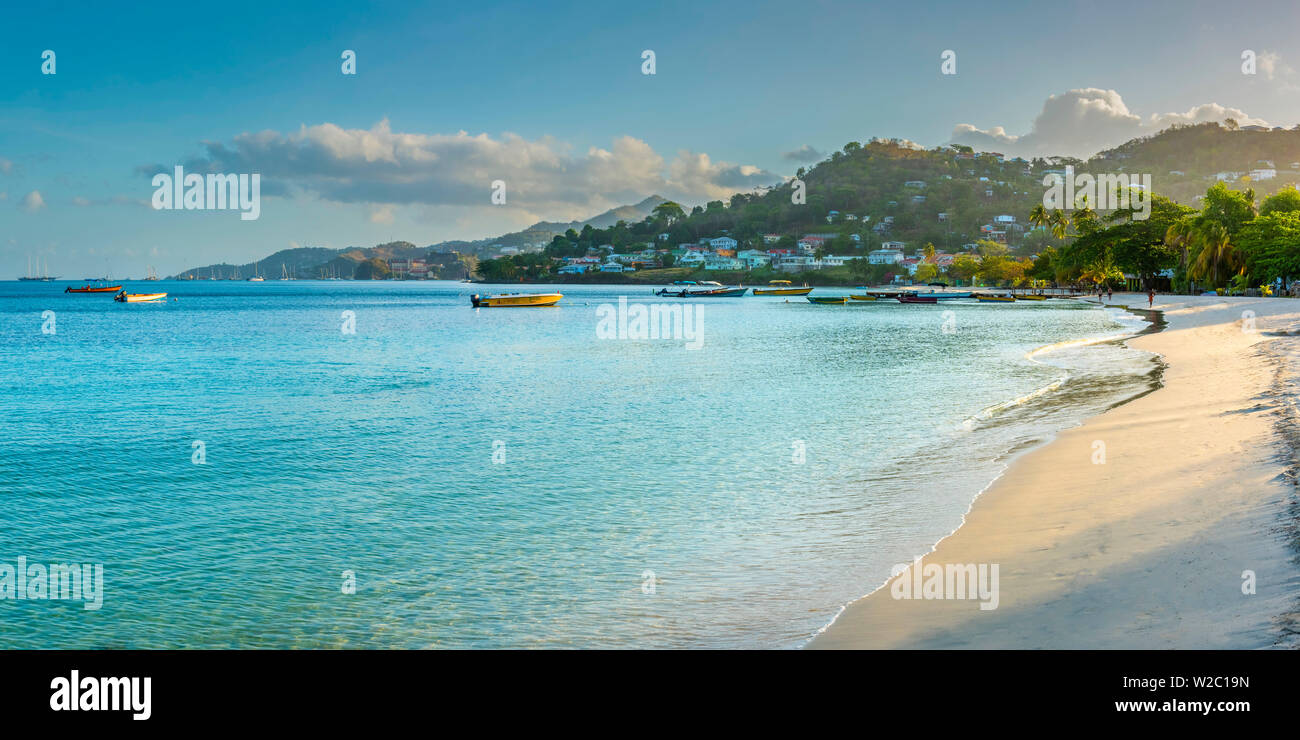 Caribbean, Grenada, Grand Anse Bay, Grand Anse Beach Stock Photo