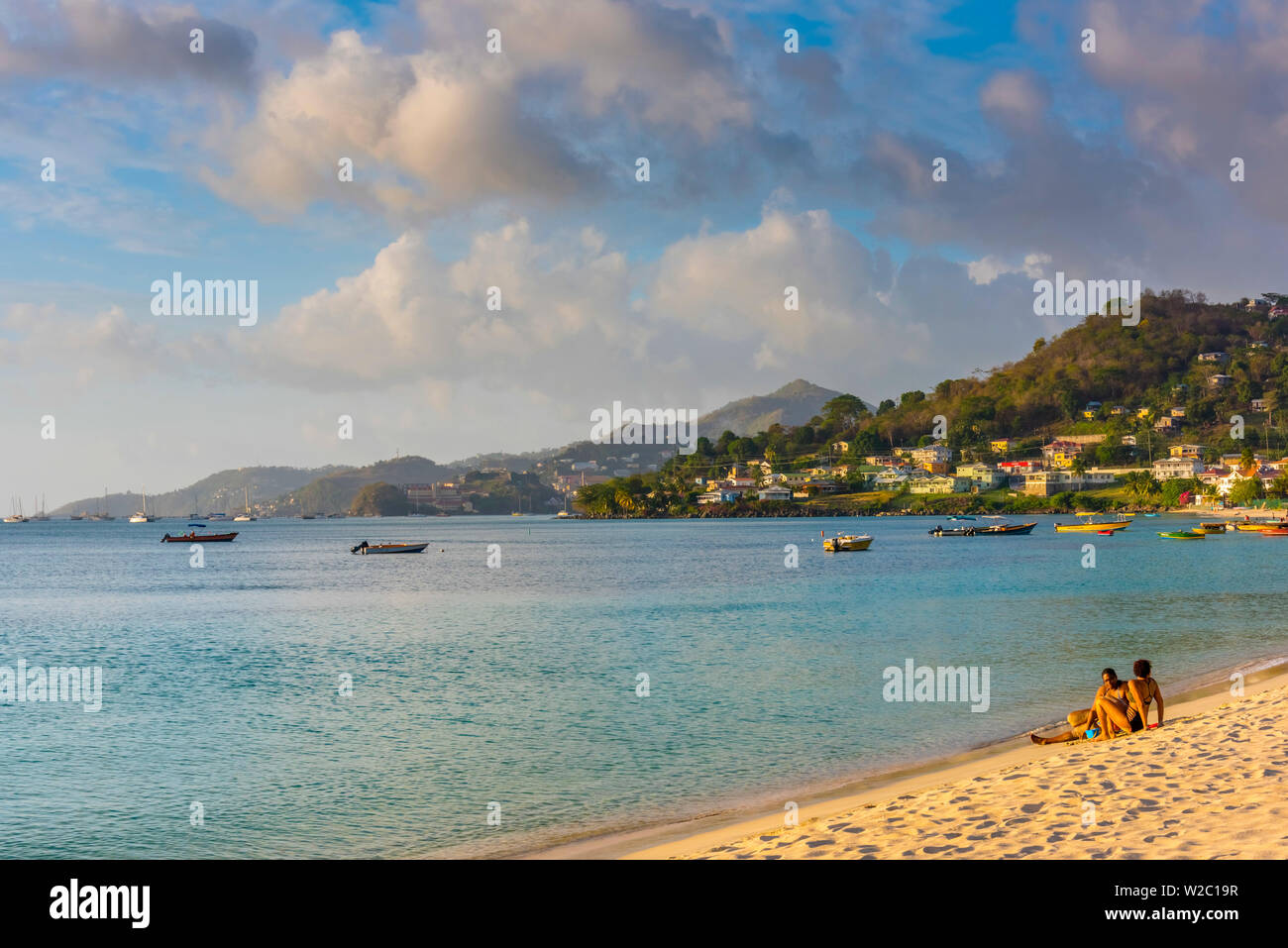 Caribbean, Grenada, Grand Anse Bay, Grand Anse Beach Stock Photo Alamy