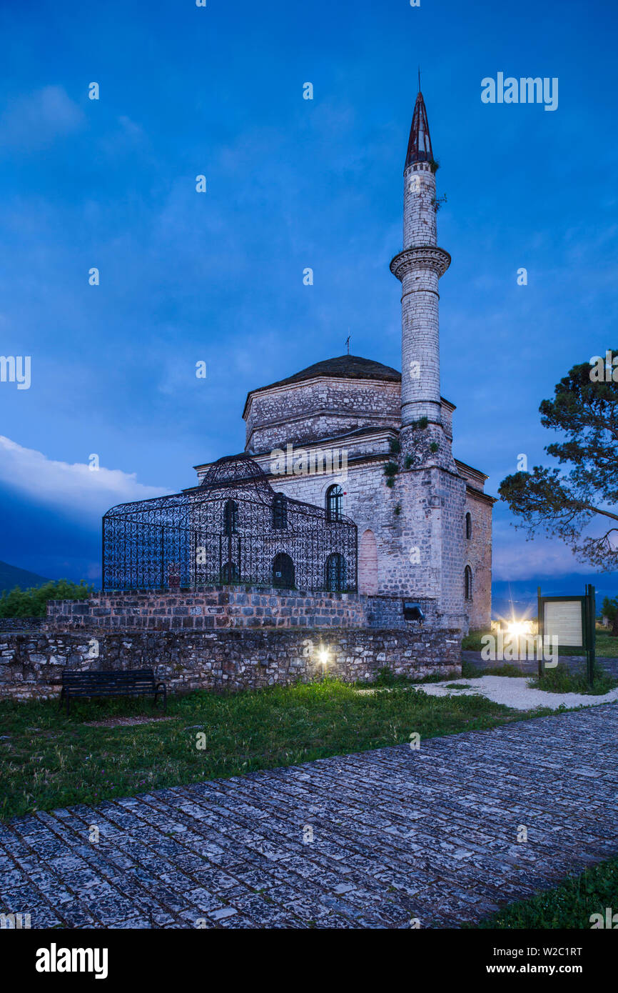 Greece, Epirus Region, Ioannina, Its-Kale Inner Citadel, the Tomb of Ali Pasha and the Fetiye Cami Mosque Stock Photo