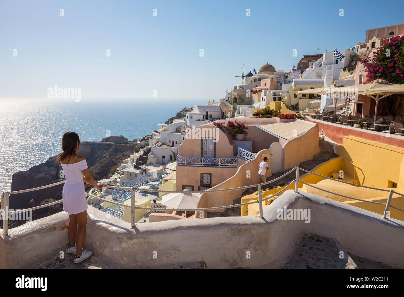 Oia, Santorini (Thira), Cyclades Islands, Greece Stock Photo