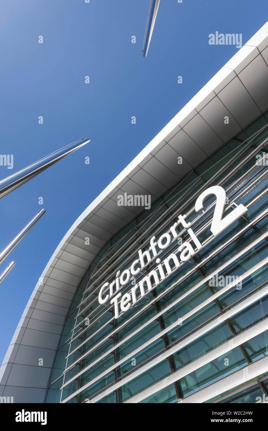 Ireland, Dublin, Dublin International Airport, Terminal 2, exterior Stock Photo