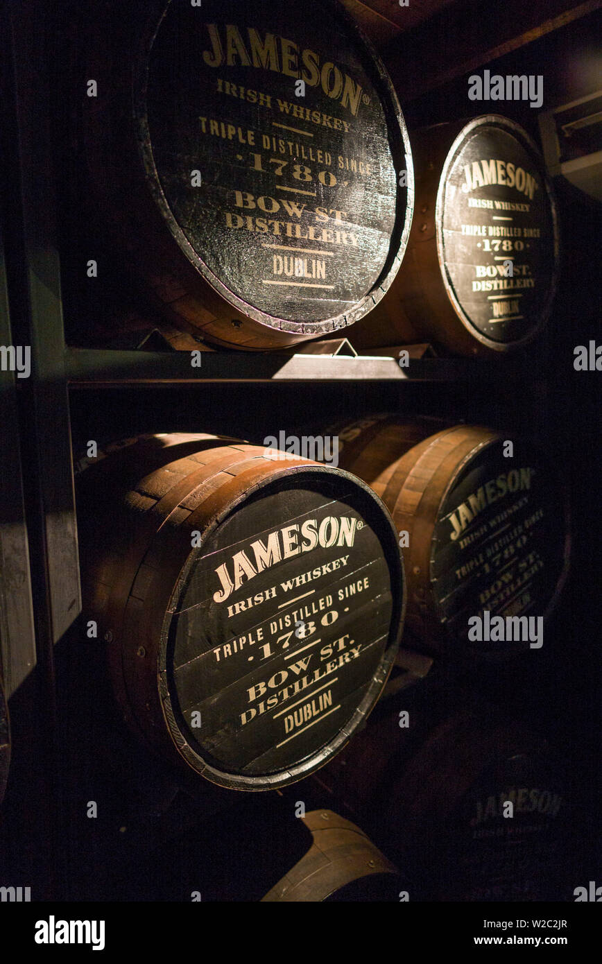 Ireland, Dublin, Smithfield, Old Jameson Distillery, historic whisky