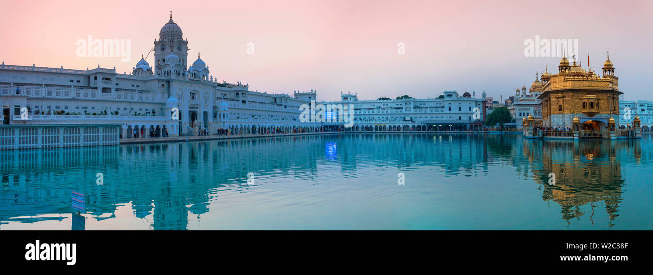India, Punjab, Amritsar, The Harmandir Sahib,  known as The Golden Temple Stock Photo