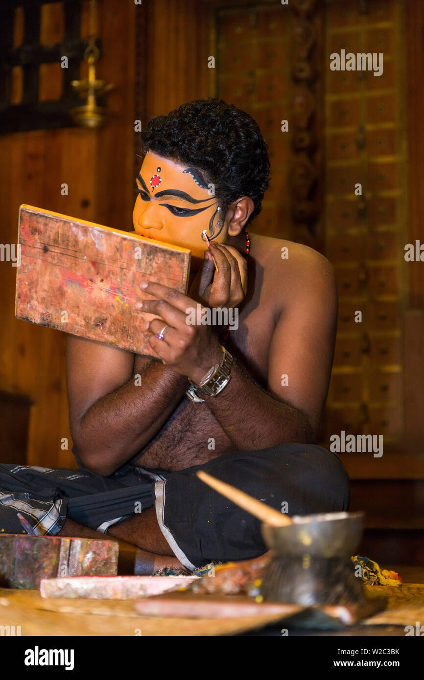 Kathakali performer, Cochin, Kerela, India Stock Photo