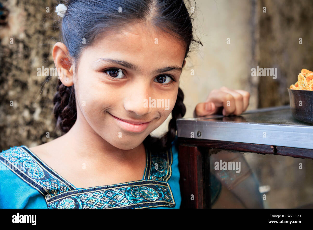 India, Rajasthan, Jodhpur, Old Town, Local Children Stock Photo
