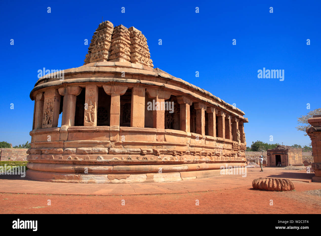Durga temple, Aihole, Karnataka, India Stock Photo