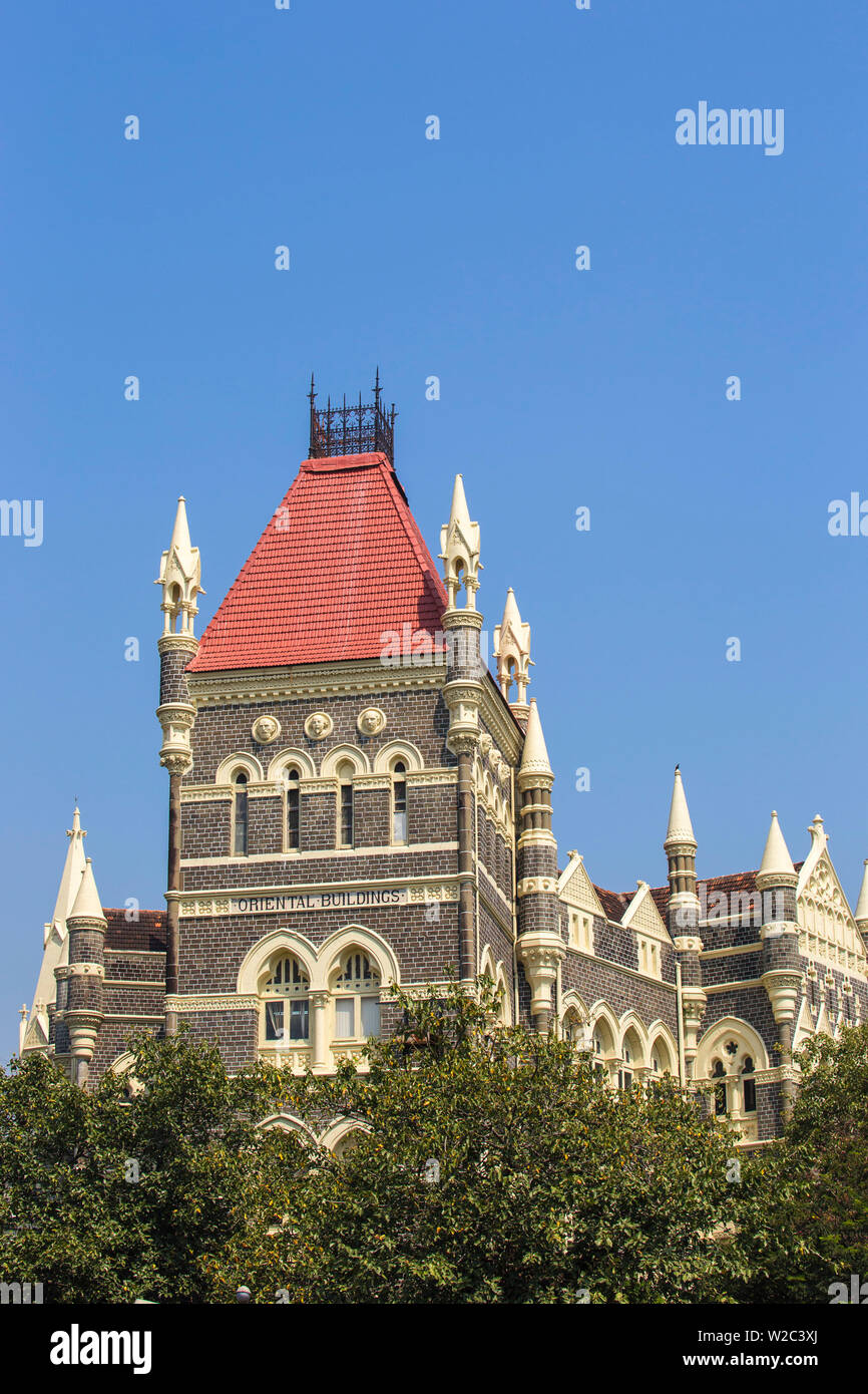 India, Maharashtra, Mumbai, Fort area, Oriental Buildings Stock Photo