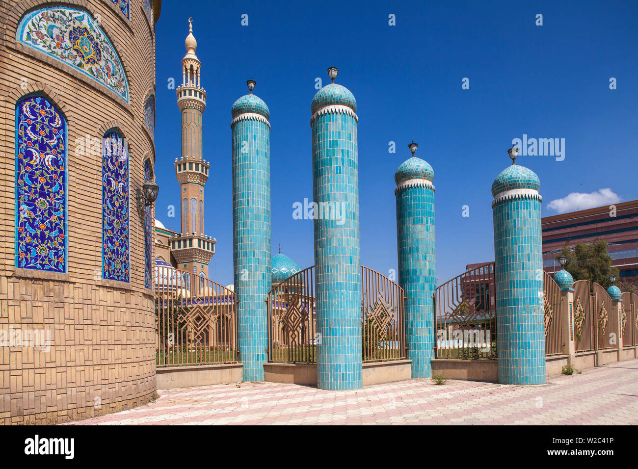 Iraq, Kurdistan, Erbil, Jalil Khayat Mosque Stock Photo