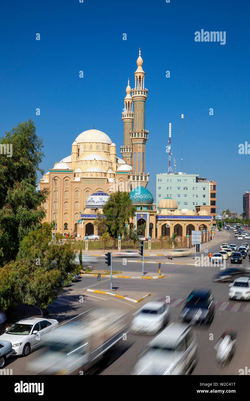 Iraq, Kurdistan, Erbil, Jalil Khayat Mosque Stock Photo