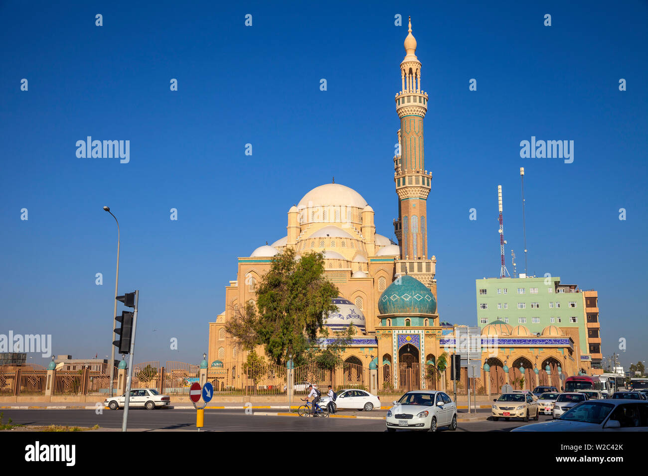 Iraq, Kurdistan, Erbil, Jalil Khayat Mosque Stock Photo