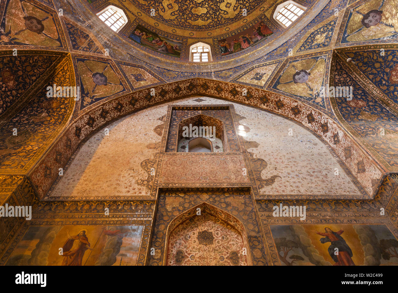 Iran, Central Iran, Esfahan, Bethlehem Armenian Church, interior Stock Photo