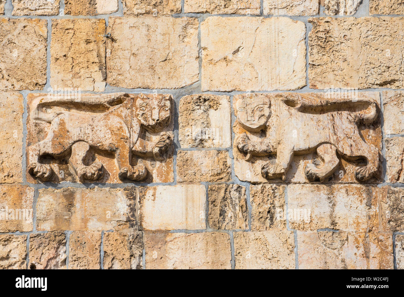 Israel, Jerusalem, Old City, St Stephen's Gate - The Lion Gate Stock Photo