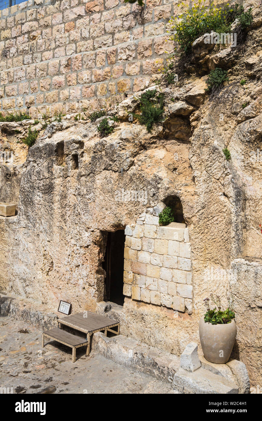 Israel, Jerusalem, The Garden Tomb, a possible site of the burial and resurrection of Jesus Stock Photo