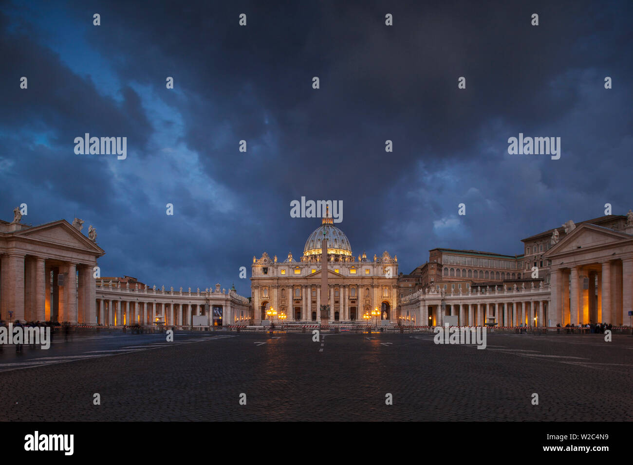 Italy, Lazio, Rome, St. Peters Square, St. Peter's Basilica Stock Photo