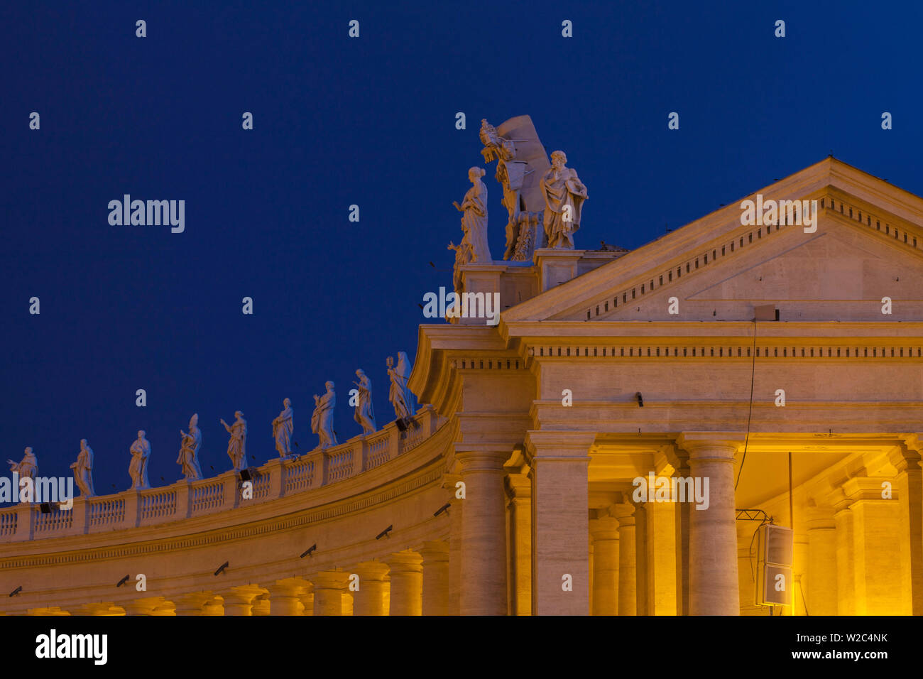 Italy, Lazio, Rome,  St. Peters Square,  St. Peter's Basilica Stock Photo
