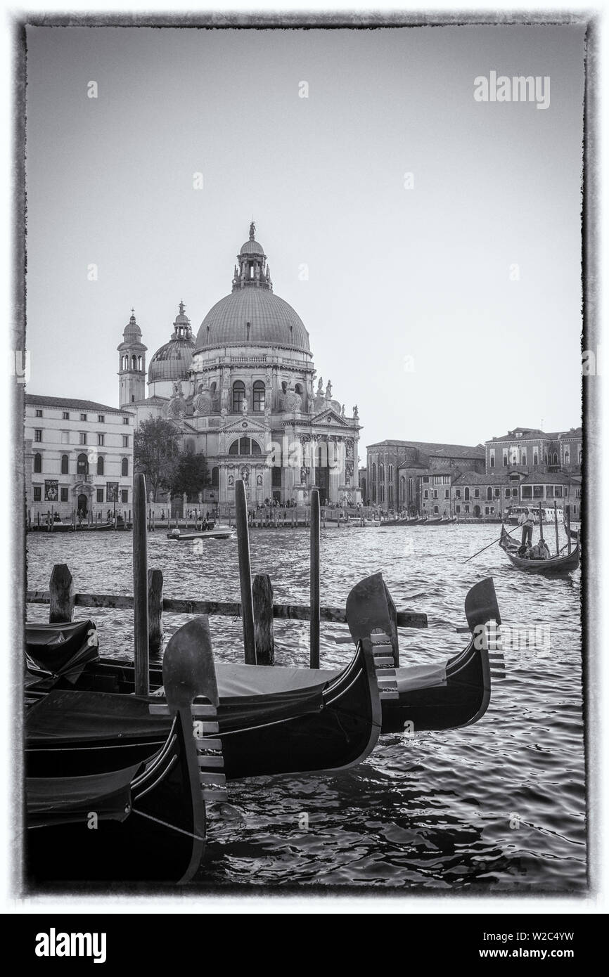 Basilica di Santa Maria della Salute, Grand Canal, Venice, Italy Stock Photo