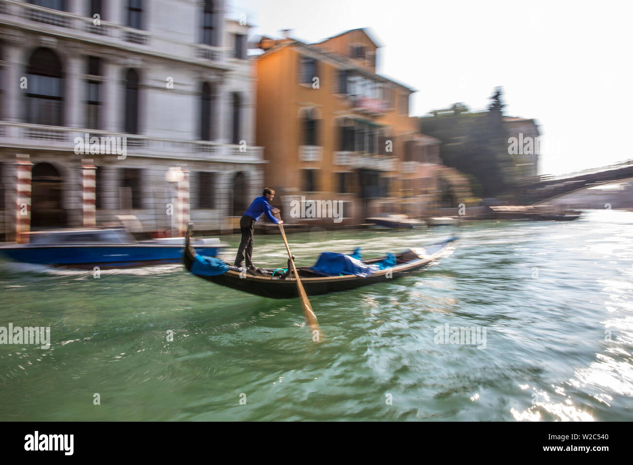 Gondola on the Grand Canal, Venice, Italy Stock Photo - Alamy