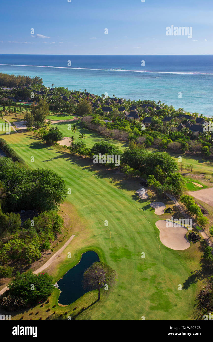 Golf course at Beachcomber Paradis Hotel, Le Morne Brabant Peninsula, Black  River (Riviere Noire), West Coast, Mauritius Stock Photo - Alamy