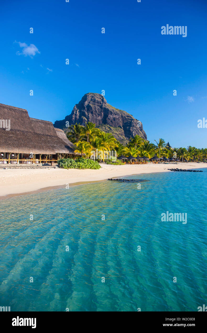 Beachcomber Paradis Hotel, Le Morne Brabant Peninsula, Black River (Riviere Noire), West Coast, Mauritius Stock Photo