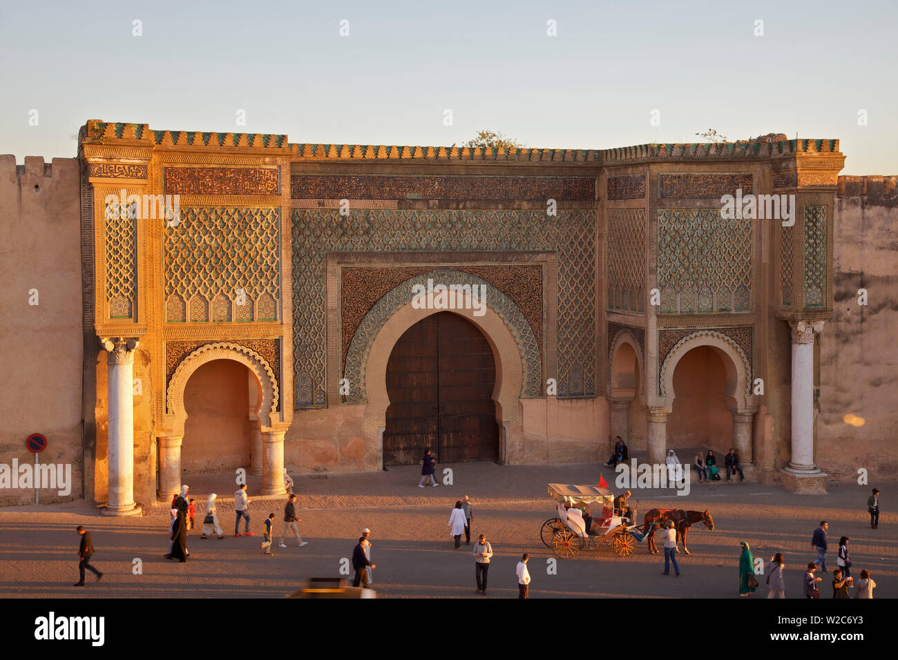 Bab Mansour Gate, Meknes, Morocco, North Africa Stock Photo