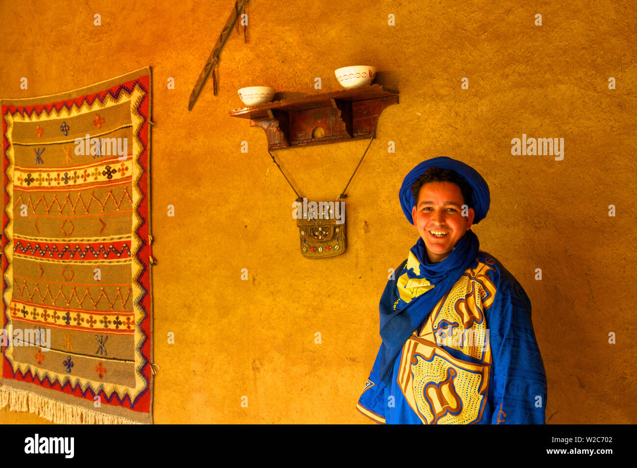 Berber Man In Berber Costume, Merzouga, Morocco, North Africa (MR) Stock Photo