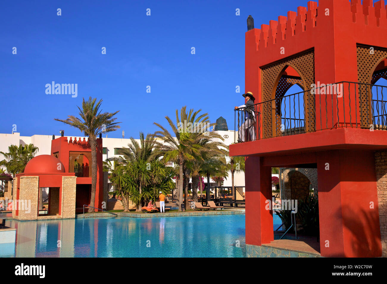 Swimming Pool At Hotel, Agadir, Morocco, North Africa (MR) Stock Photo