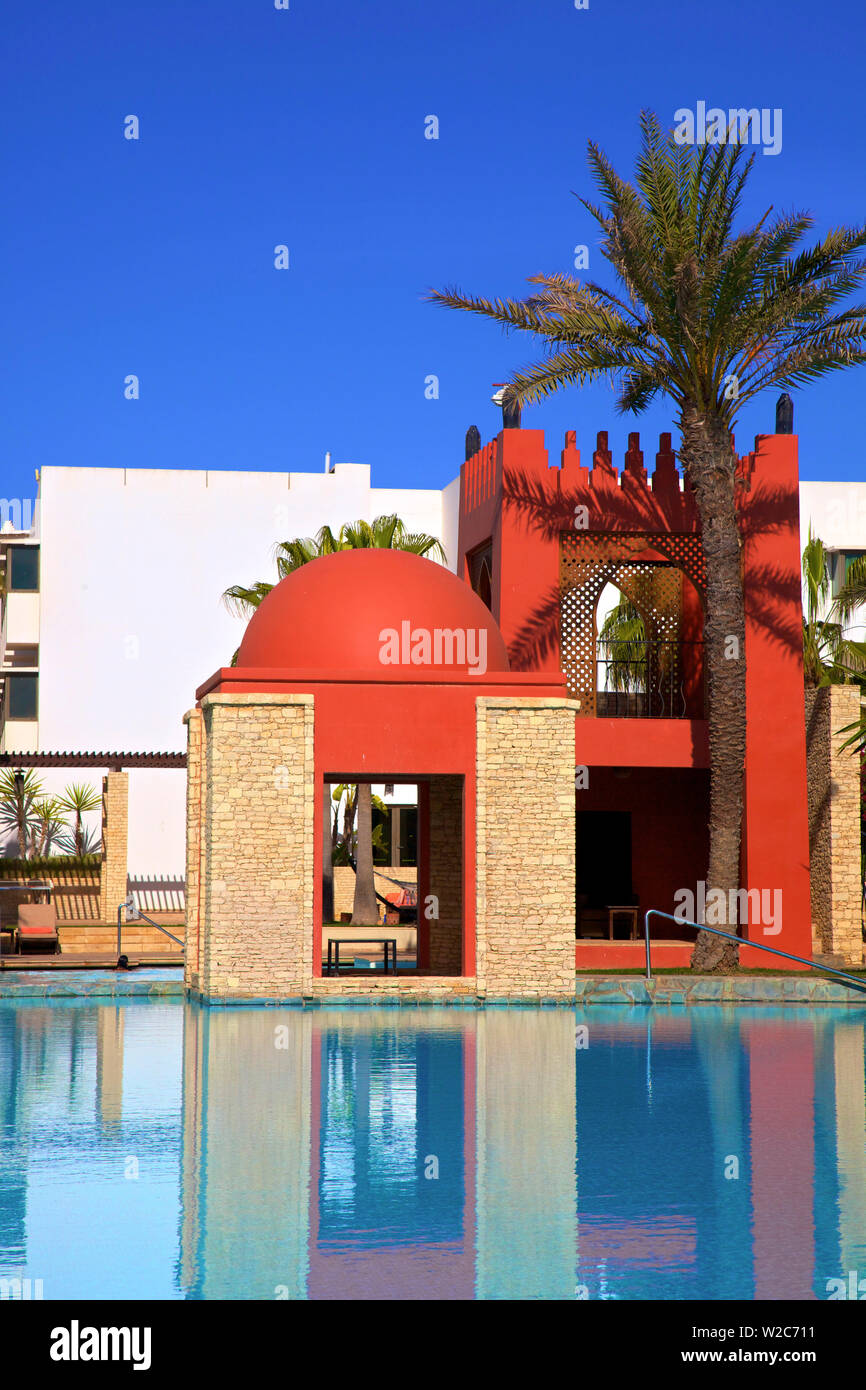 Swimming Pool At Hotel, Agadir, Morocco, North Africa Stock Photo