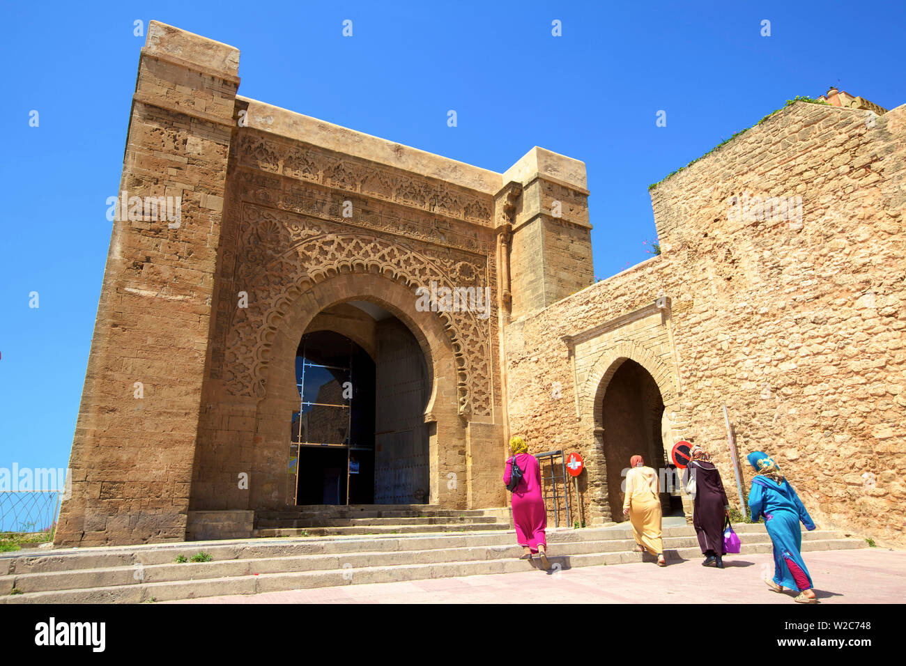 Bab Oudaia, Oudaia Kasbah, Rabat, Morocco, North Africa Stock Photo