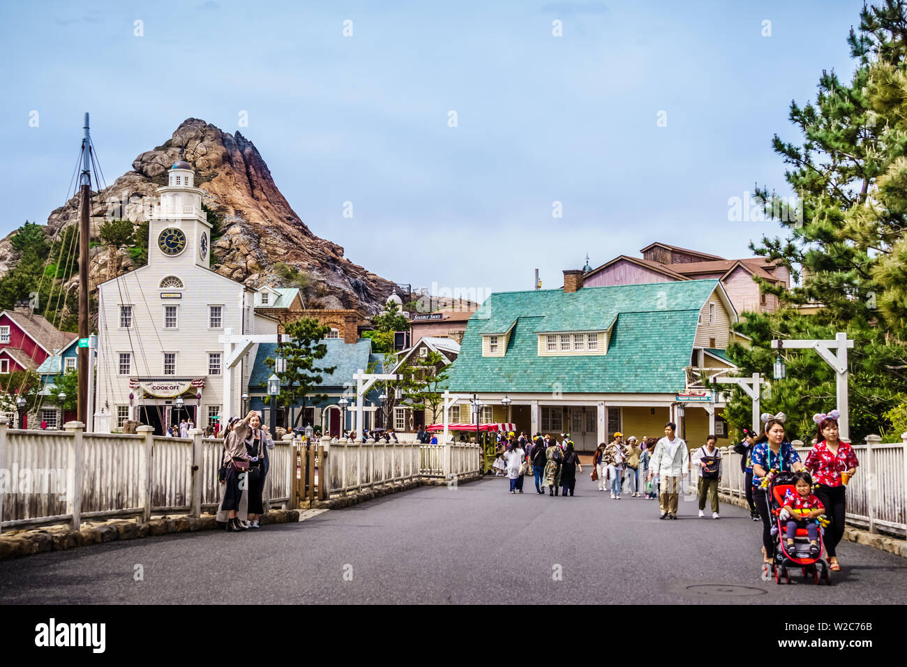 Tokyo, Japan - May 9, 2019: Tokyo Disney Sea is a fantasy theme park in Tokyo Disney Resort. Inspired by the myths and legend of the sea. Stock Photo