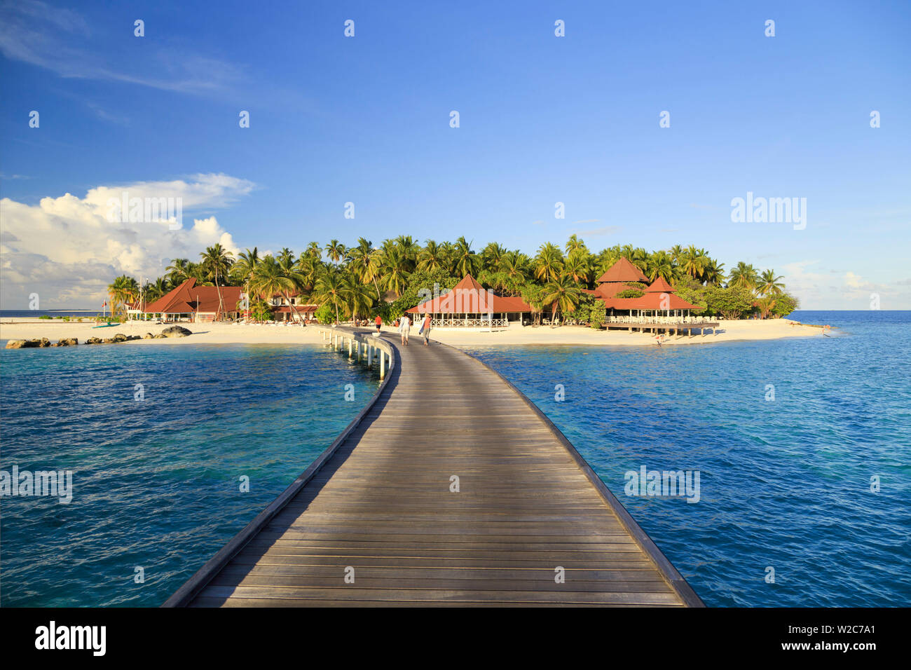 Maldives, South Ari Atoll, Thudufushi Island, Diamonds Thudufushi Resort Stock Photo