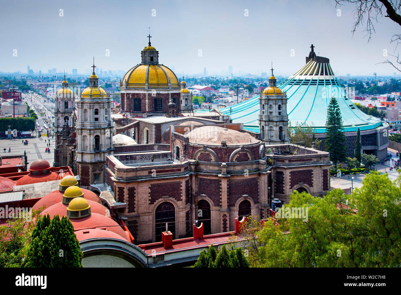 Mexico, Mexico City, Basilica of Our Lady of Guadalupe, La Villa de Guadalupe, National Shrine, Catholic Pilgrimage Site, The Most Visited Catholic Shine In The World Stock Photo