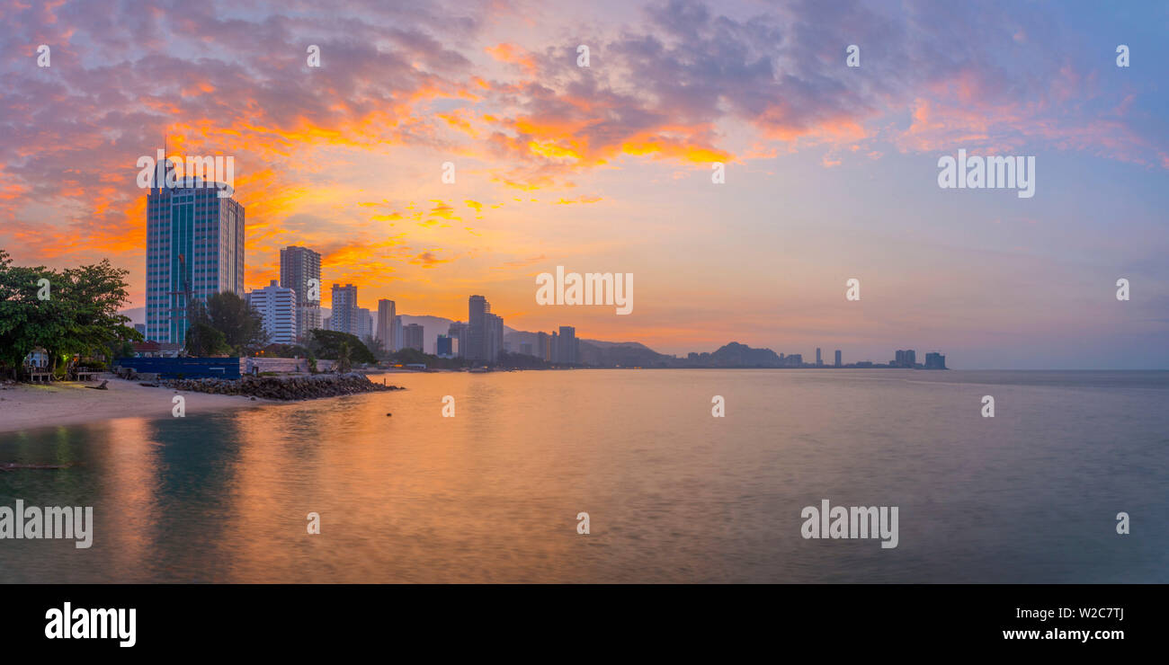 Malaysia, Penang, Georgetown, Modern Skyline Stock Photo