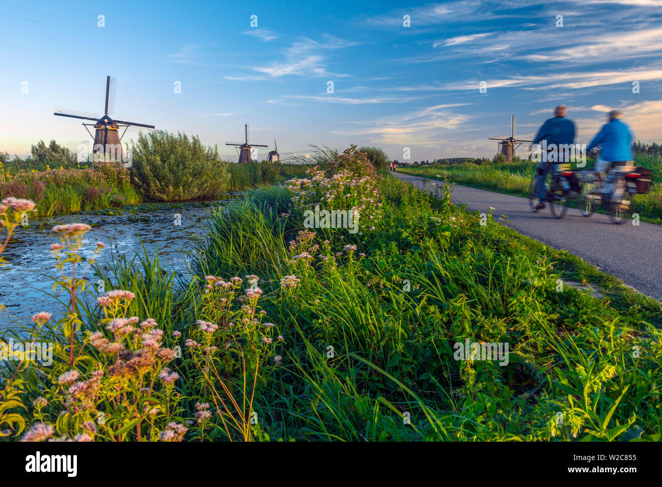Netherlands, South Holland, Kinderdijk (UNESCO World Heritage Site) Stock Photo
