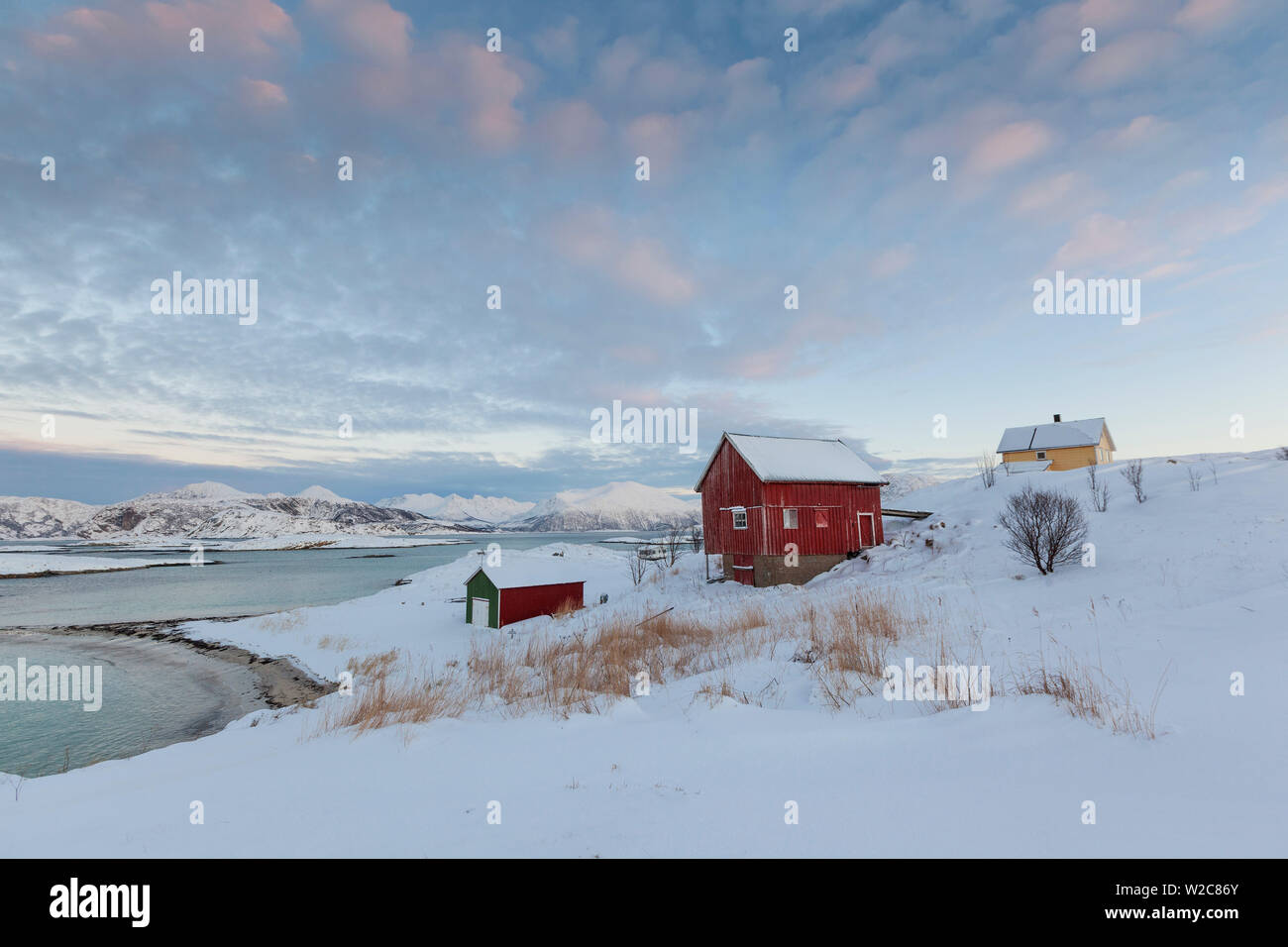 Sommaroy, Troms region, Arctic region, Norway Stock Photo
