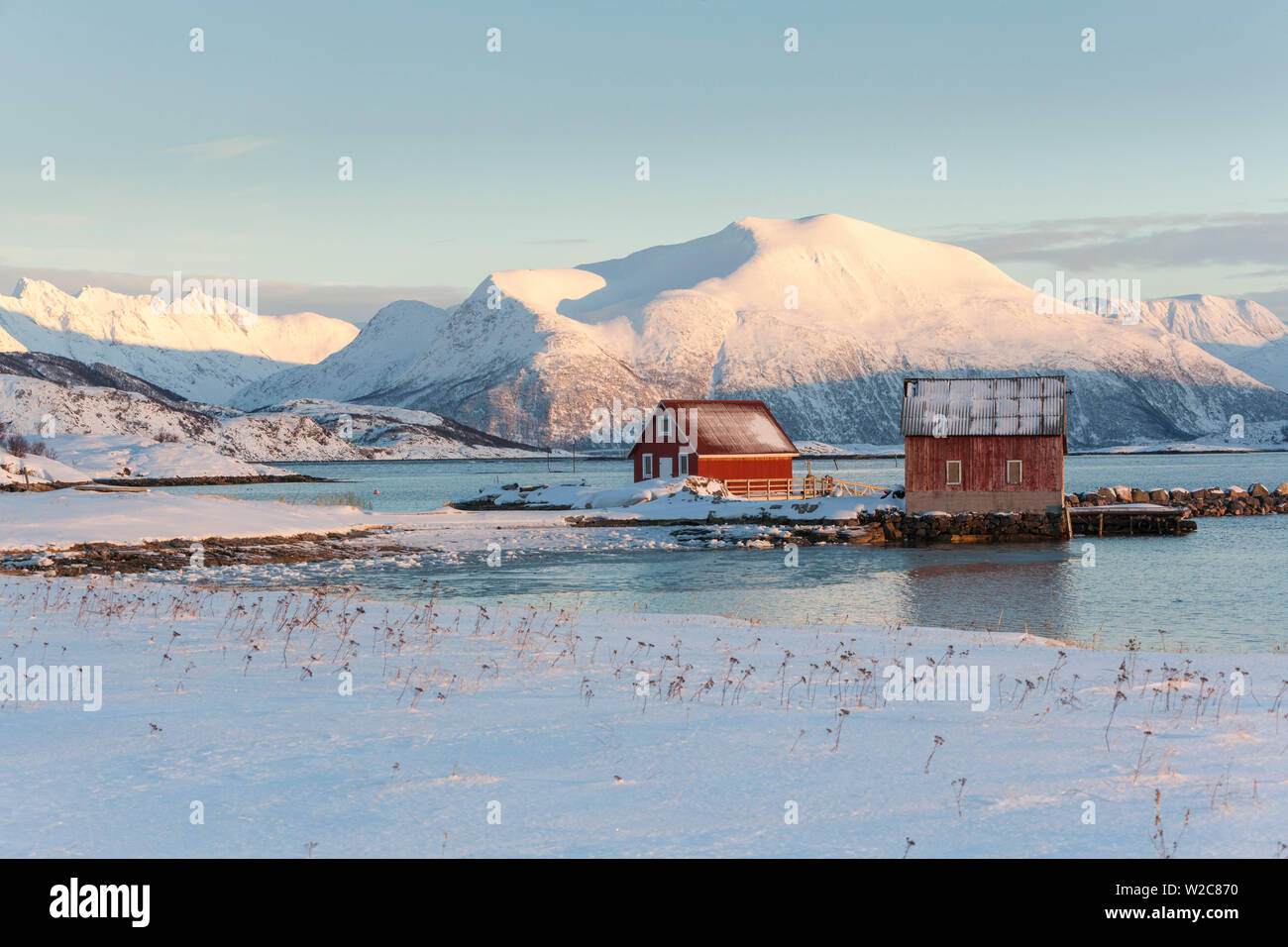 Sommaroy, Troms region, Arctic region, Norway Stock Photo