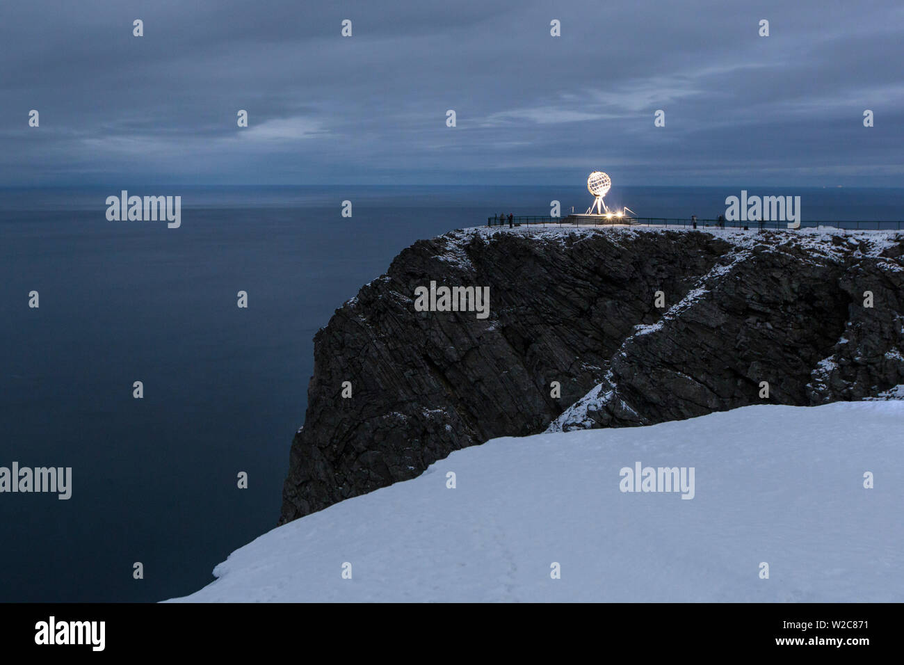 The Globe, Honningsvag, North Cape, Finnmark, Norway Stock Photo