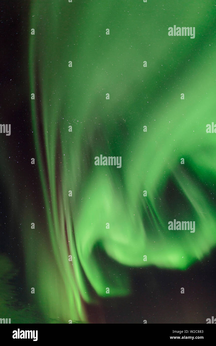 Aurora Borealis, Northern Lights, Troms region, Norway Stock Photo