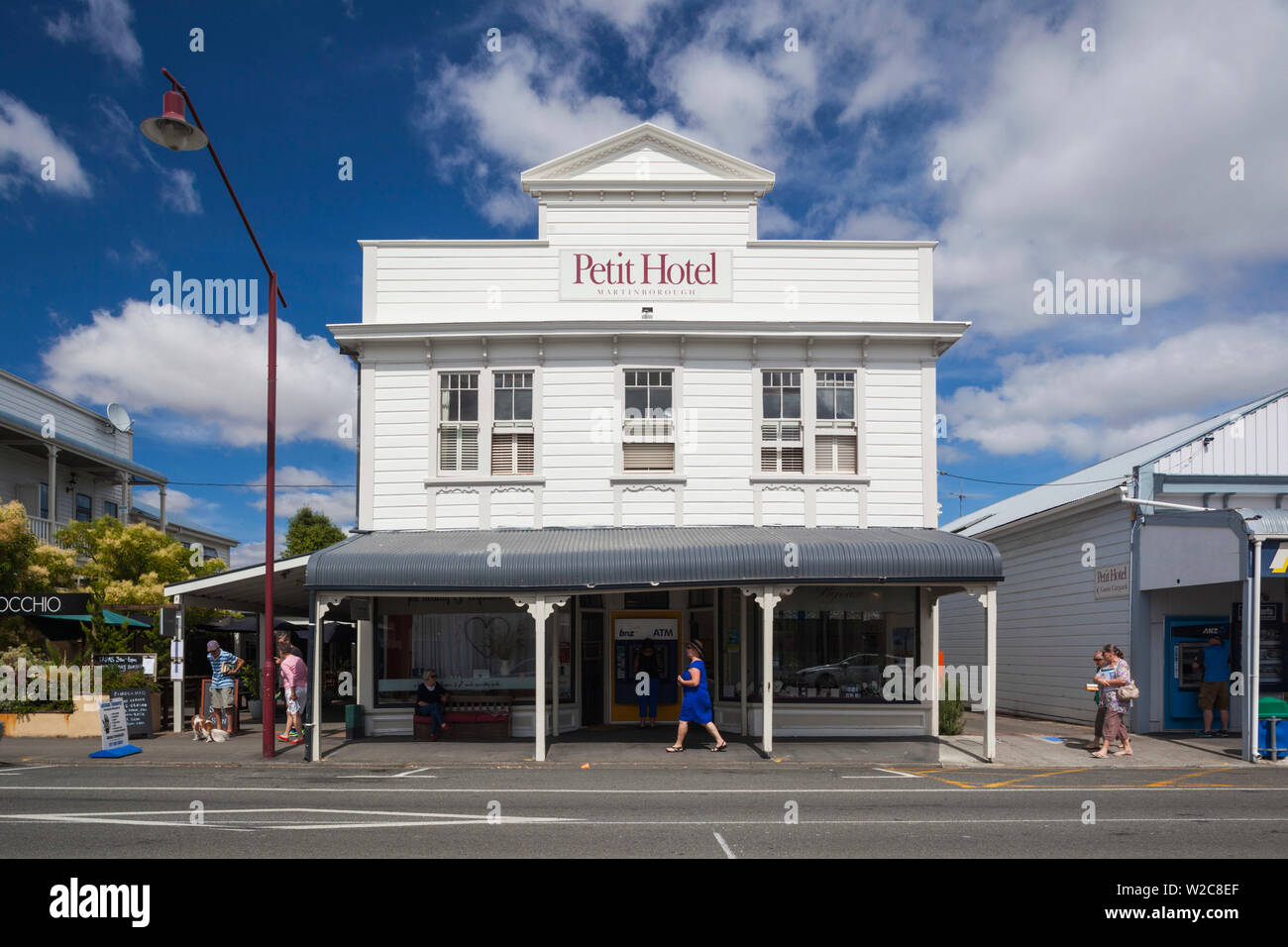 New Zealand, North Island, Martinborough, The Petit Hotel Stock Photo