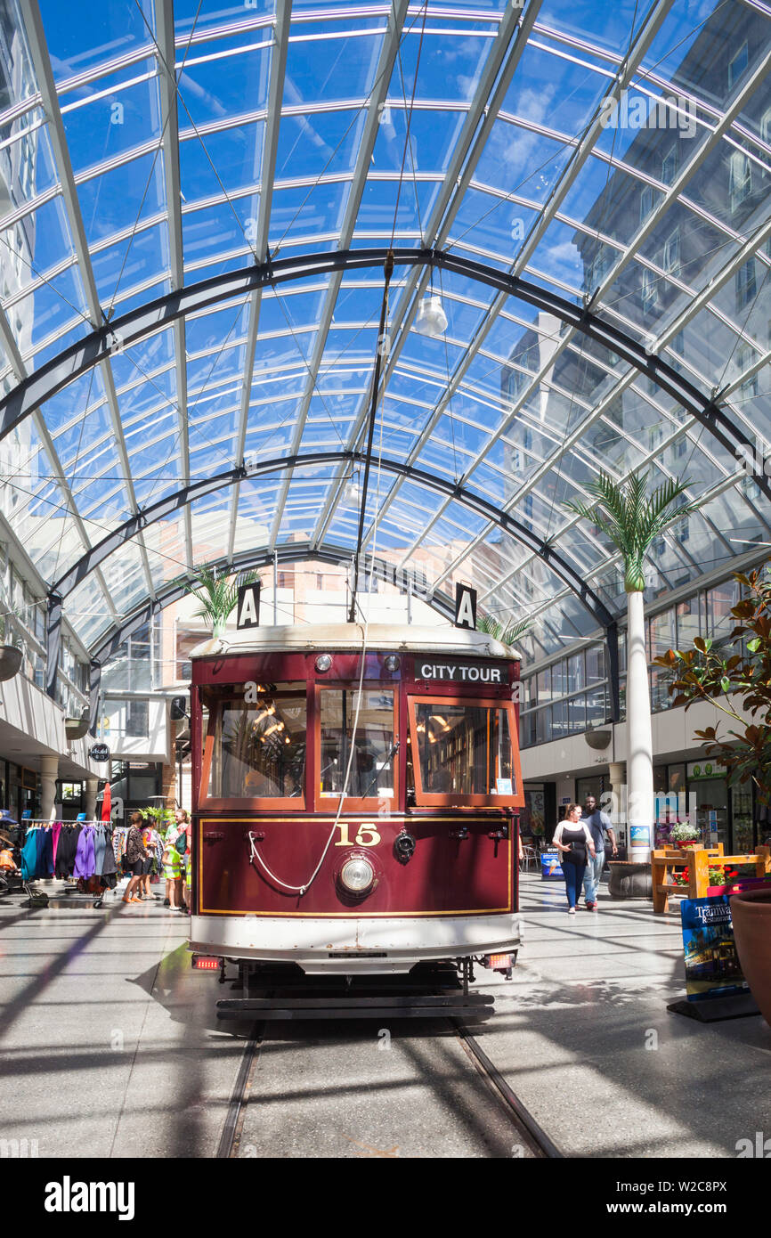 New Zealand, South Island, Christchurch, Cathedral Junction, interior with tram Stock Photo