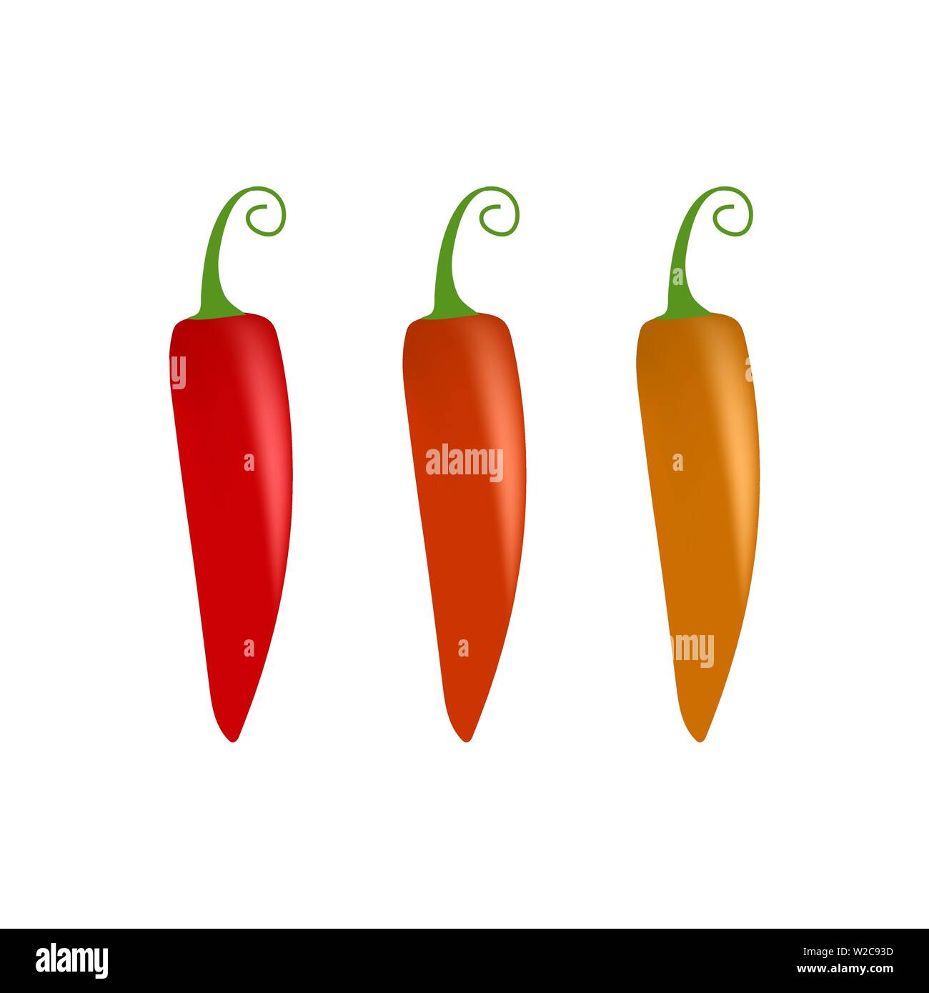 Healthy vegetables with ripe pepper vitamins and minerals isolated on white background. Quality