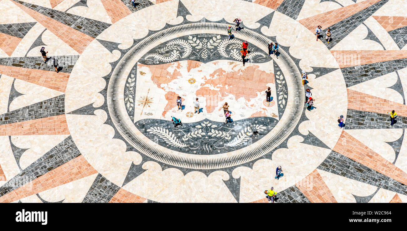 Portugal, Lisbon, Belem, Padrao dos Descobrimentos (Monument to the Discoveries) Stock Photo