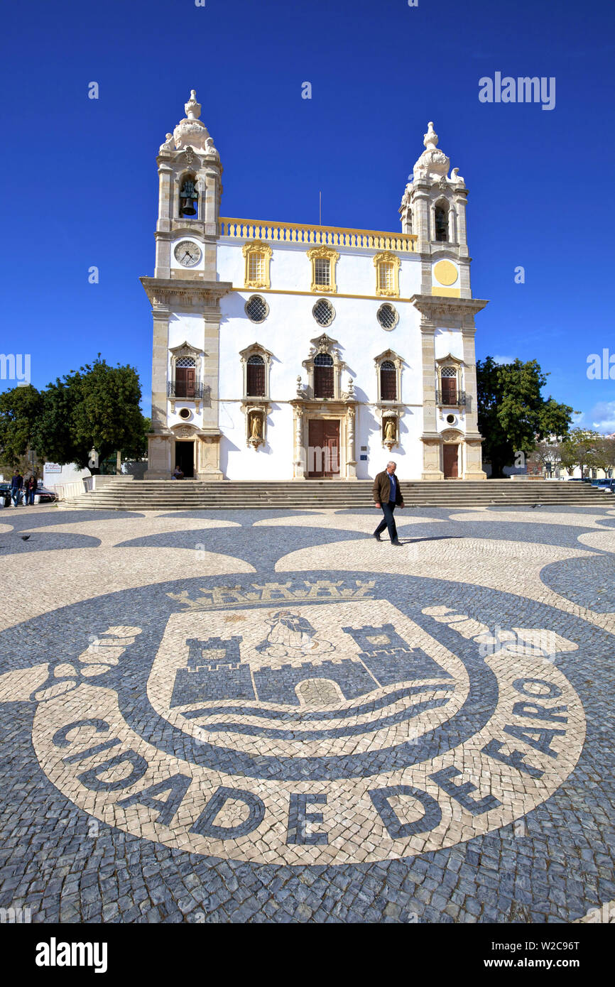 Igreja do Carmo, Faro, Eastern Algarve, Algarve, Portugal, Europe Stock Photo