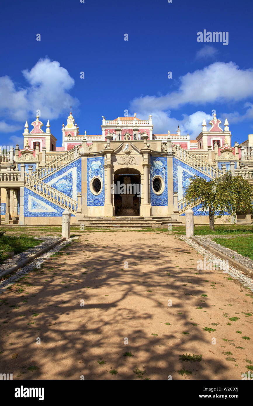 Palace of Estoi, Estoi, Eastern Algarve, Algarve, Portugal, Europe Stock Photo