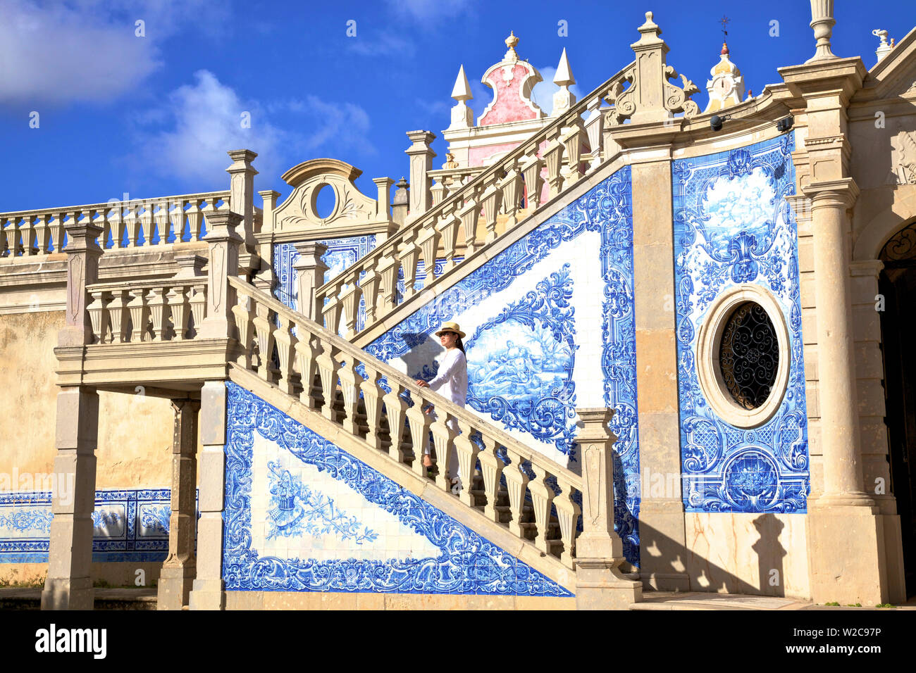 Palace of Estoi, Estoi, Eastern Algarve, Algarve, Portugal, Europe Stock Photo