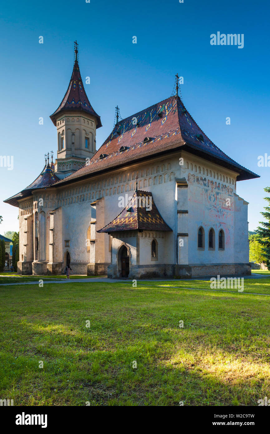 Romania, Bucovina Region, Suceava, Orthodox Monastery of St. John the New Stock Photo